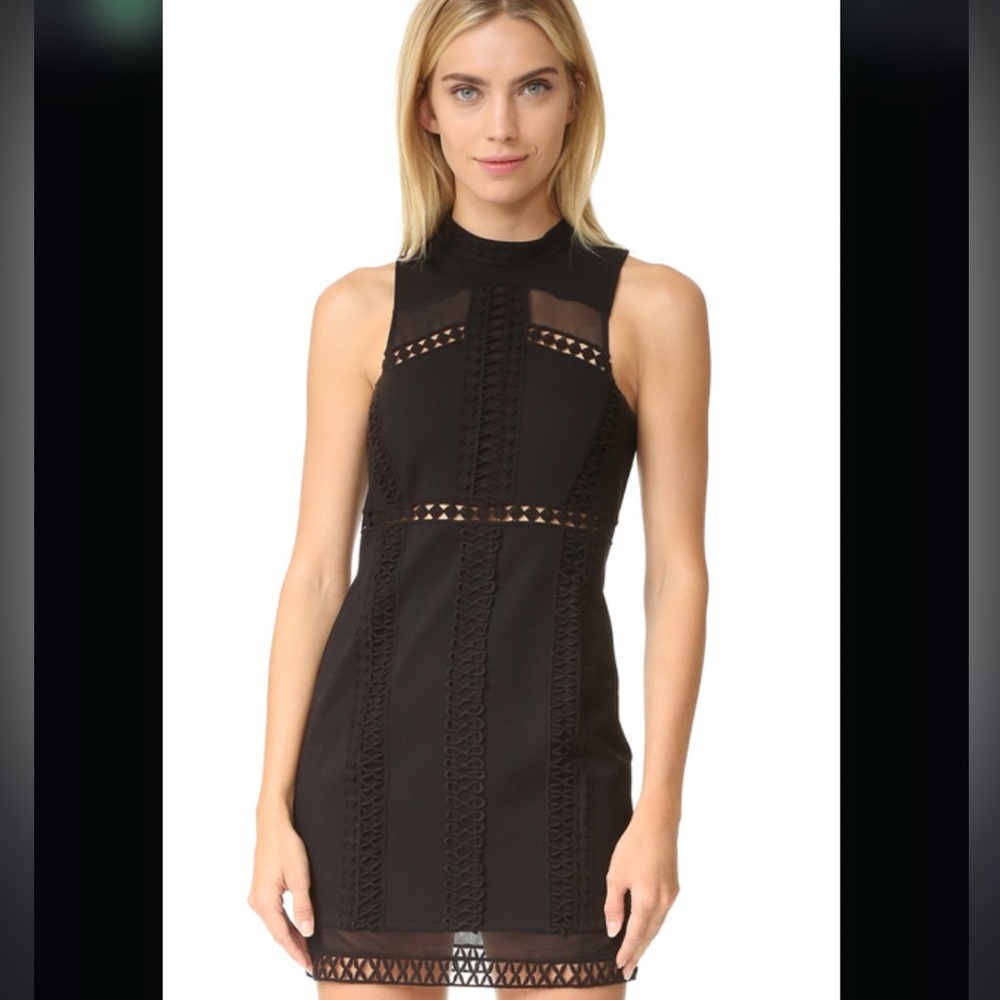 Free People Elegant Black Lace Dress